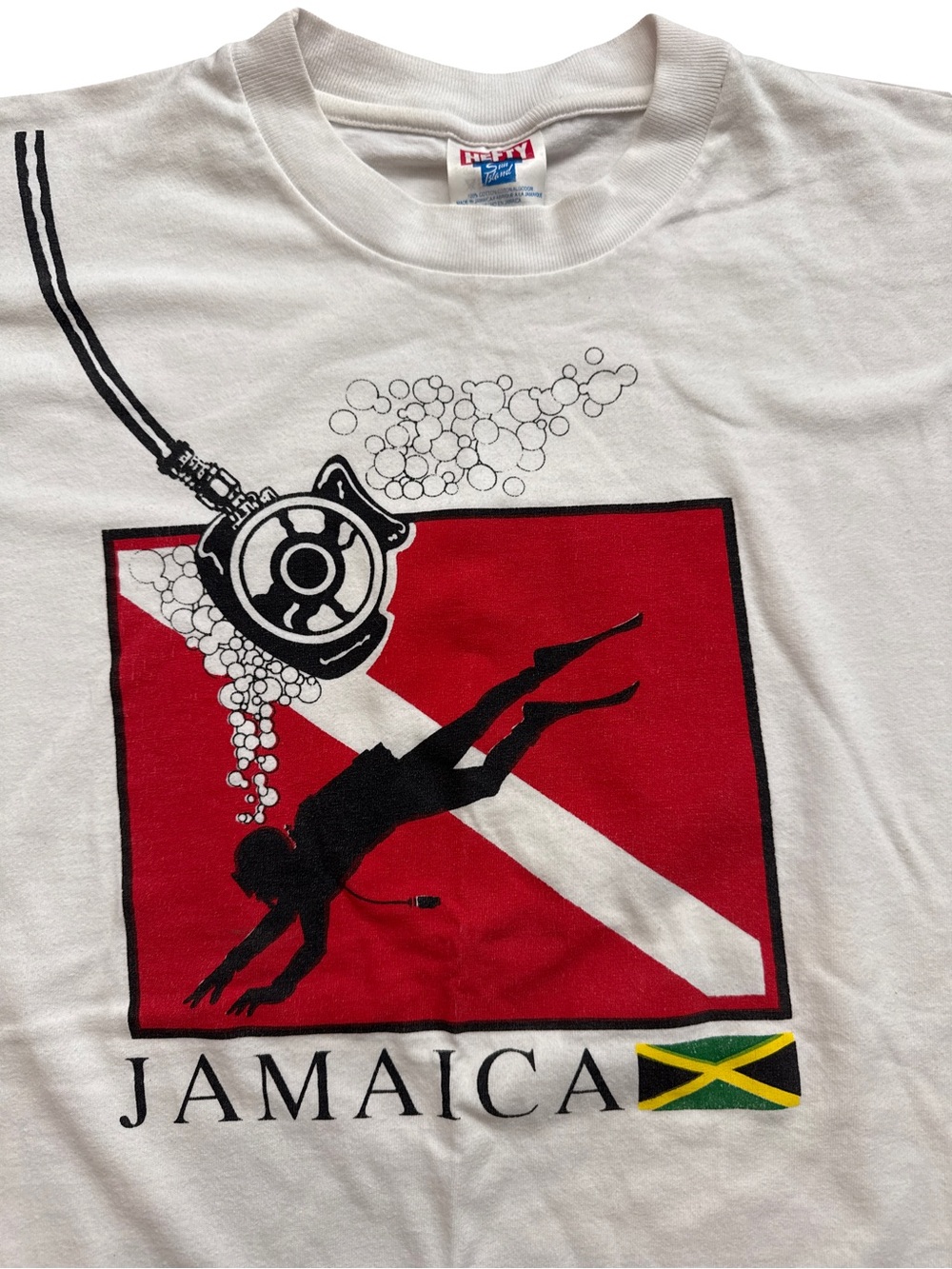 Vintage Jamaica T-Shirt Men’s Size XL Sun Island Red Stripe Beer 90’s Tee